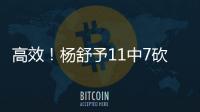 高效！杨舒予11中7砍下全场最高的15分 外加3板2助2断